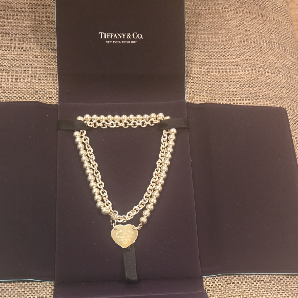 Tiffany & Co. Silver Heart Pendant Necklace
